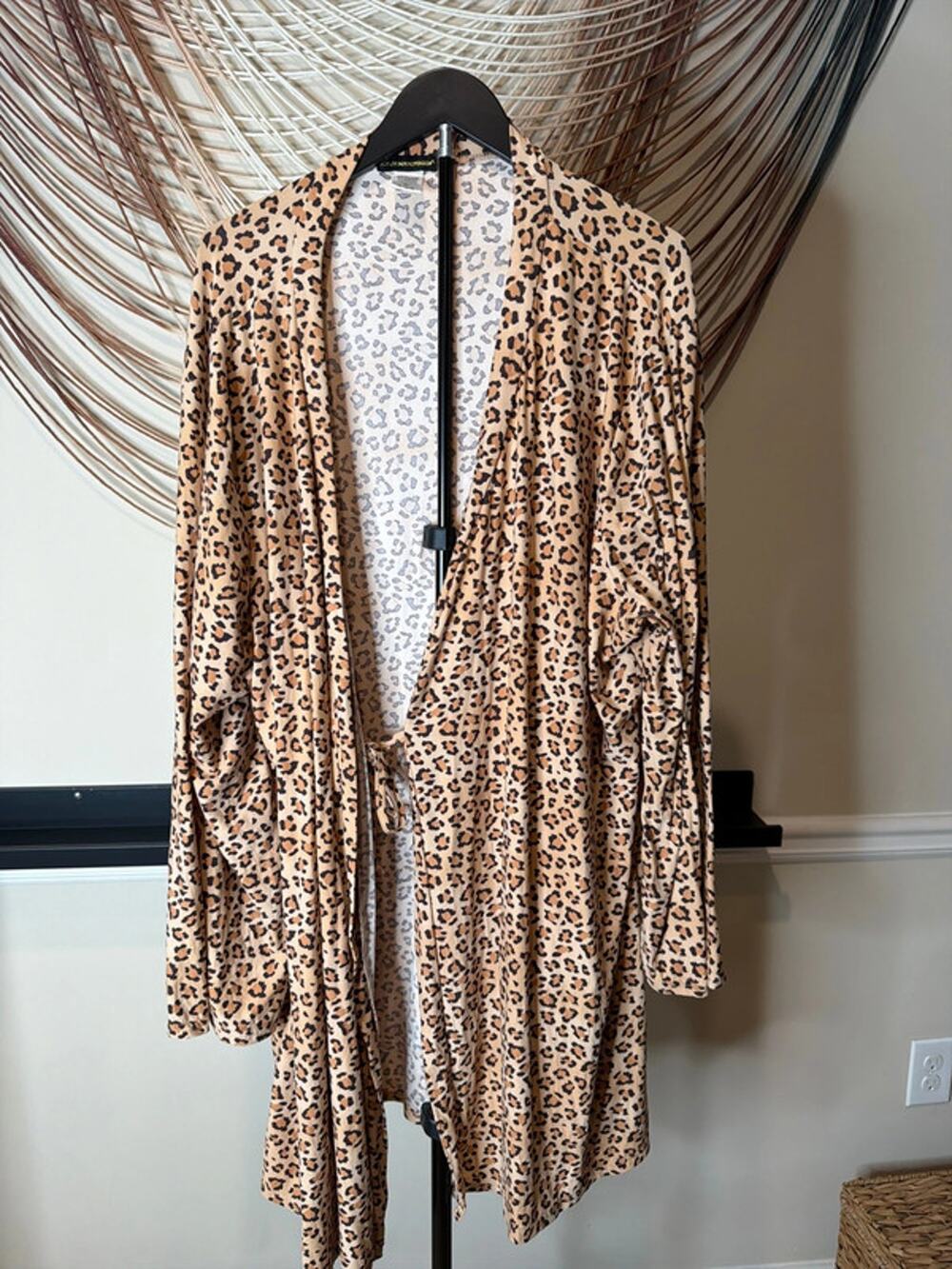 3 for $9 Not a morning person leopard robe 3X 3081
